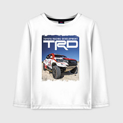 Лонгслив хлопковый детский Toyota Racing Development, desert, цвет: белый