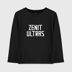 Лонгслив хлопковый детский ZENIT ULTRAS, цвет: черный