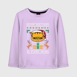 Детский лонгслив Christmas Cat