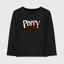 Лонгслив хлопковый детский Poppy Playtime: Logo, цвет: черный