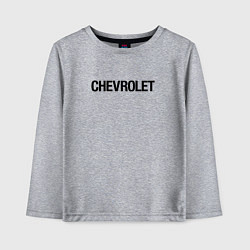 Детский лонгслив Chevrolet Лого Эмблема спина