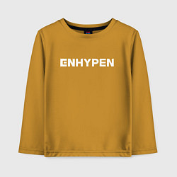 Лонгслив хлопковый детский ENHYPEN, цвет: горчичный