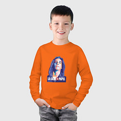 Лонгслив хлопковый детский Рио Бумажный Дом, цвет: оранжевый — фото 2