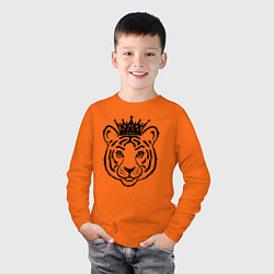 Лонгслив хлопковый детский Family Look Тигрёнок, цвет: оранжевый — фото 2