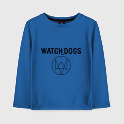 Лонгслив хлопковый детский Watch Dogs, цвет: синий