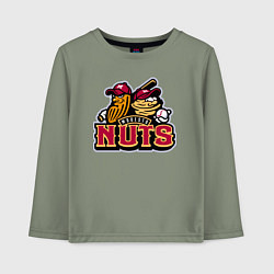 Детский лонгслив Modesto Nuts -baseball team