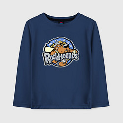 Лонгслив хлопковый детский Midland Rockhounds - baseball team, цвет: тёмно-синий