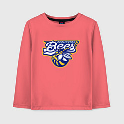 Лонгслив хлопковый детский Burlington Bees - baseball team, цвет: коралловый