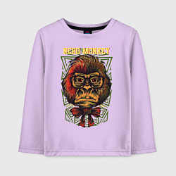 Детский лонгслив Обезьяна ботан