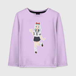 Лонгслив хлопковый детский Sweet Yatogame, цвет: лаванда