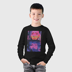 Лонгслив хлопковый детский Аркейн эксклюзивный дизайн 2022, цвет: черный — фото 2