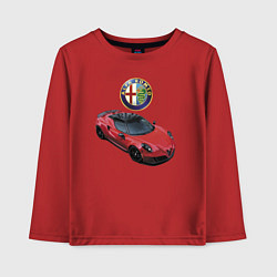 Лонгслив хлопковый детский Alfa Romeo - просто мечта!, цвет: красный