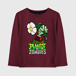 Детский лонгслив Plants vs Zombies рука зомби