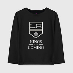 Лонгслив хлопковый детский Los Angeles Kings, Лос Анджелес Кингз, цвет: черный