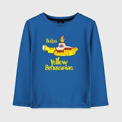 Лонгслив хлопковый детский On a Yellow Submarine, цвет: синий