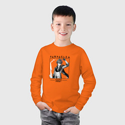 Лонгслив хлопковый детский Тарталья Чайльд, Genshin Impact, цвет: оранжевый — фото 2
