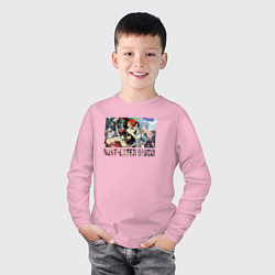 Лонгслив хлопковый детский Rust-Eater Bisco, цвет: светло-розовый — фото 2
