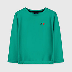 Лонгслив хлопковый детский F-1 MINI LOGO, цвет: зеленый