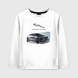 Лонгслив хлопковый детский Jaguar Off road, цвет: белый