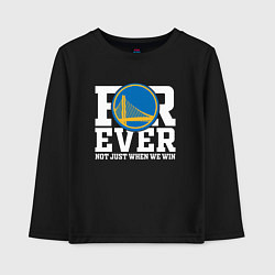 Лонгслив хлопковый детский Golden State Warriors FOREVER NOT JUST WHEN WE WIN, цвет: черный