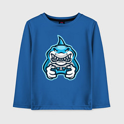 Лонгслив хлопковый детский Shark player, цвет: синий