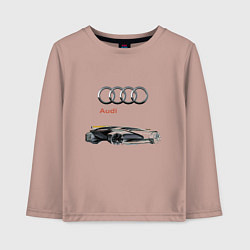 Лонгслив хлопковый детский Audi Concept Sketch, цвет: пыльно-розовый