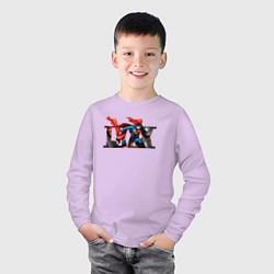 Лонгслив хлопковый детский IXXX, цвет: лаванда — фото 2