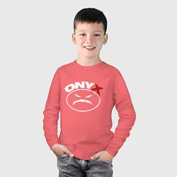 Лонгслив хлопковый детский Onyх, цвет: коралловый — фото 2