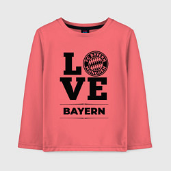 Лонгслив хлопковый детский Bayern Love Классика, цвет: коралловый