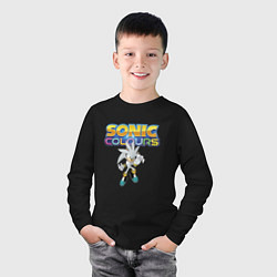 Лонгслив хлопковый детский Silver Hedgehog Sonic Video Game, цвет: черный — фото 2