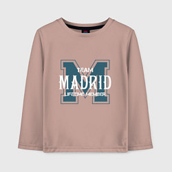 Детский лонгслив Team Madrid