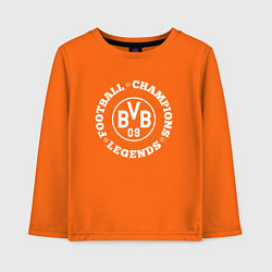 Лонгслив хлопковый детский Borussia Чемпионы Легенды, цвет: оранжевый