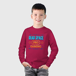 Лонгслив хлопковый детский Dead Space PRO Gaming, цвет: маджента — фото 2