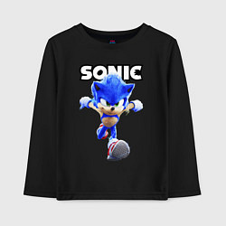 Лонгслив хлопковый детский Sonic the Hedgehog 2, цвет: черный