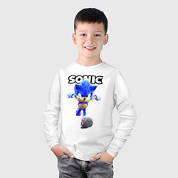 Лонгслив хлопковый детский Sonic the Hedgehog 2, цвет: белый — фото 2