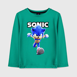 Лонгслив хлопковый детский Sonic the Hedgehog 2, цвет: зеленый