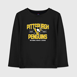 Детский лонгслив Pittsburgh Penguins Питтсбург Пингвинз