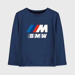 Лонгслив хлопковый детский BMW BMW FS, цвет: тёмно-синий