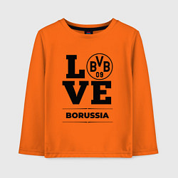 Лонгслив хлопковый детский Borussia Love Классика, цвет: оранжевый