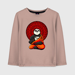 Детский лонгслив Медитация панды Дзен