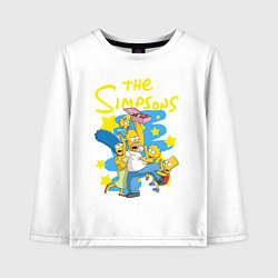 Детский лонгслив The SimpsonsСемейка Симпсонов