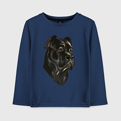 Детский лонгслив Портрет Кане-корсо