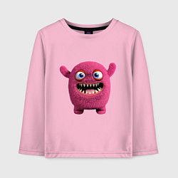 Детский лонгслив FLUFFY COLORED MONSTER