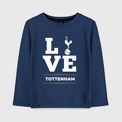 Лонгслив хлопковый детский Tottenham Love Classic, цвет: тёмно-синий