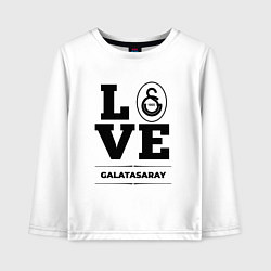 Лонгслив хлопковый детский Galatasaray Love Классика, цвет: белый