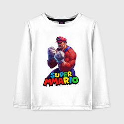 Детский лонгслив Супер Ммарио Супер Марио ММА