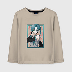 Лонгслив хлопковый детский Hatsune Miku Drain, цвет: миндальный