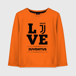 Лонгслив хлопковый детский Juventus Love Классика, цвет: оранжевый