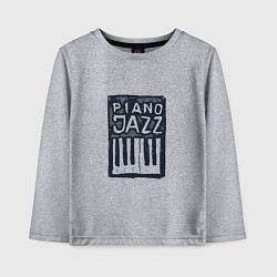 Детский лонгслив Piano Jazz