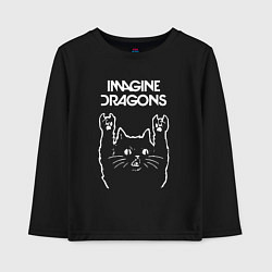 Детский лонгслив Imagine Dragons Рок кот